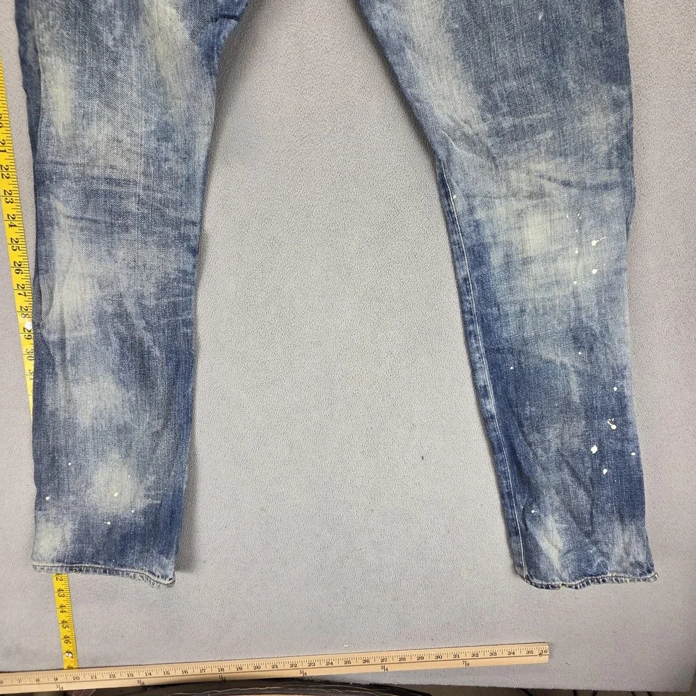 Polo Ralph Lauren Jeans Mens 32x32 Blue Selvedge Slim Straight Zip Fly